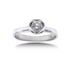 Anello solitario  diamanti oro bianco TULIPANO Art. AN3051-12