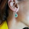 Emerald earrings white gold 750% BELLE EPOQUE ART. OR497