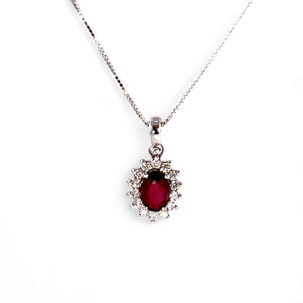 Girocollo  con Rubino  Oro e Diamanti BON TON  Art. CD602