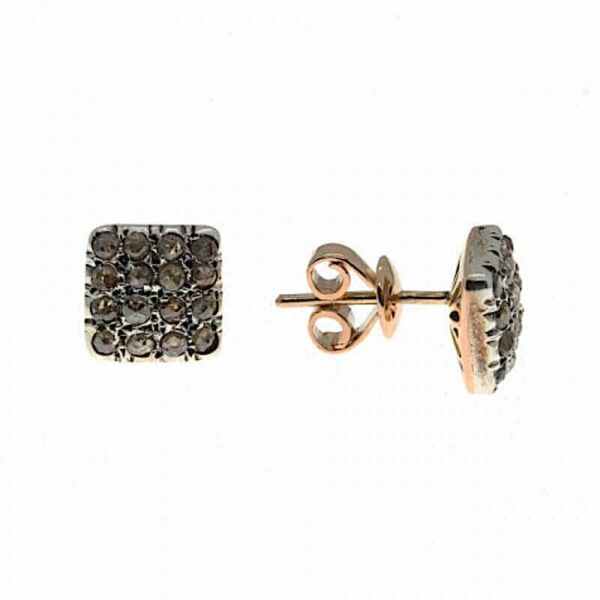 Gold and Diamond Patch Earrings Art. 517748