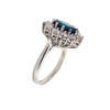 Blue gold sapphire ring and BON TON diamonds Art. AN1393