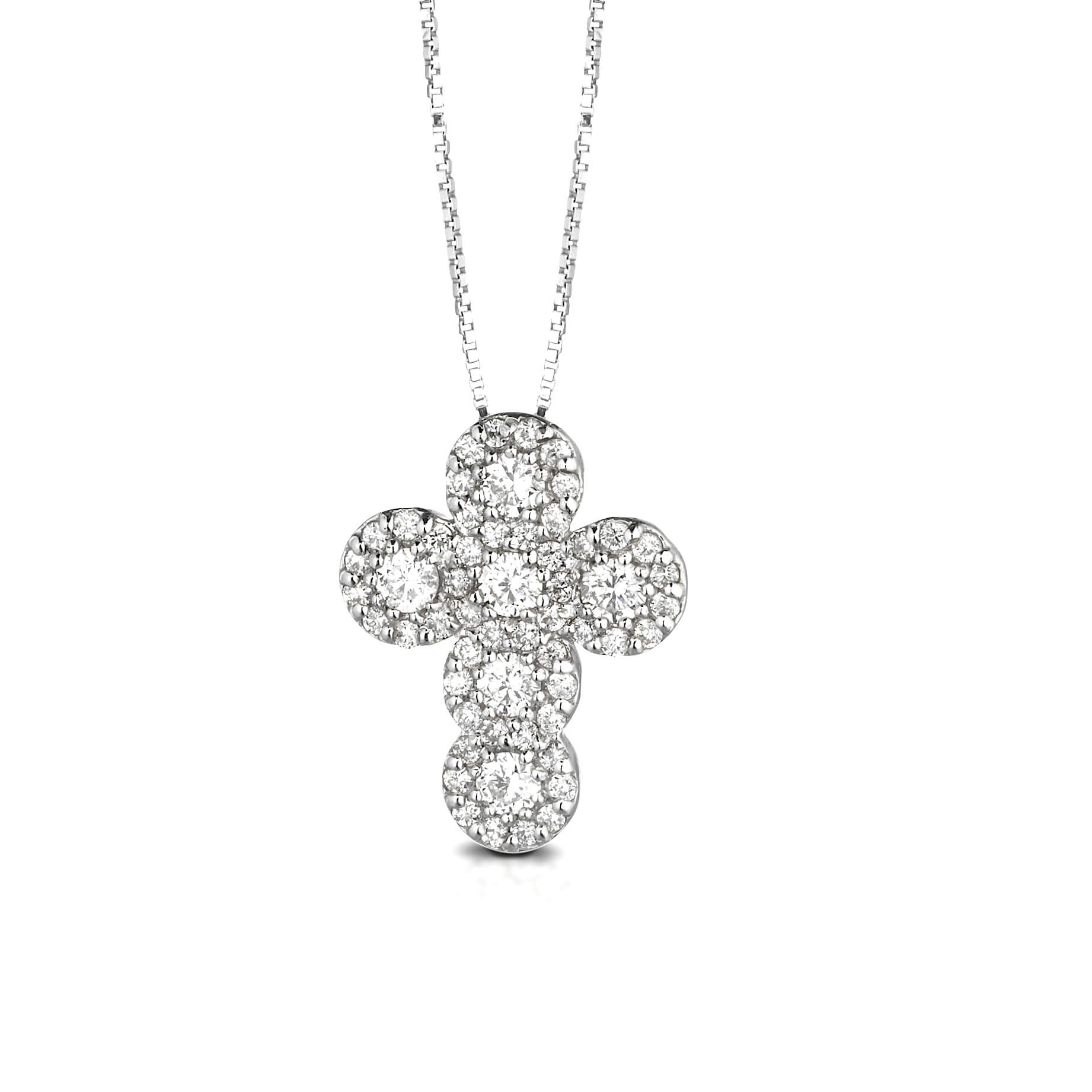 Pendente croce oro e diamanti SETA Art. GR201