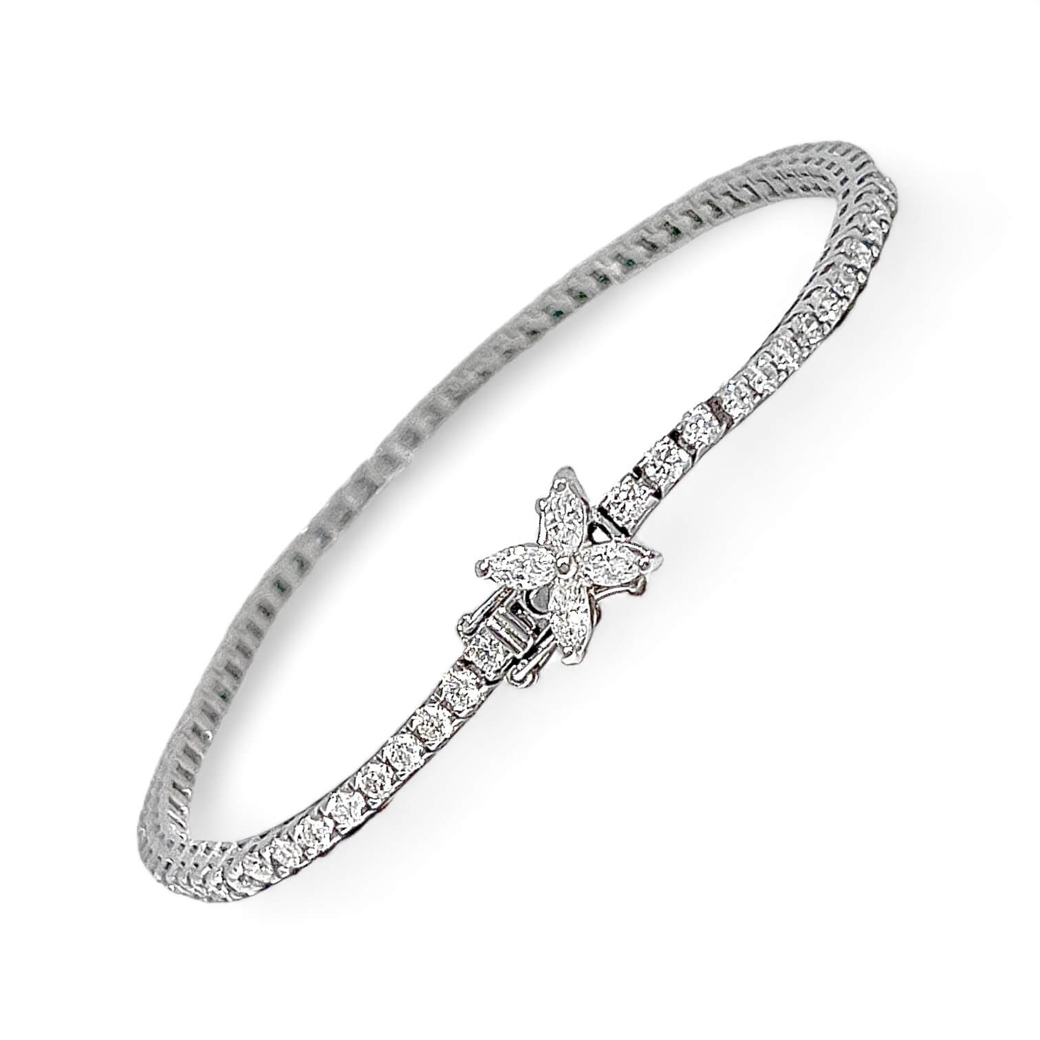 Bracciale Tennis di  diamanti e oro DESIDERIO Art.BR512