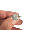 Anello solitario TAGLIO radiant  oro bianco 750% ART. AN2672