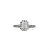 Anello solitario TAGLIO radiant  oro bianco 750% ART. AN2672