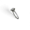 Anello solitario TAGLIO radiant  oro bianco 750% ART. AN2672