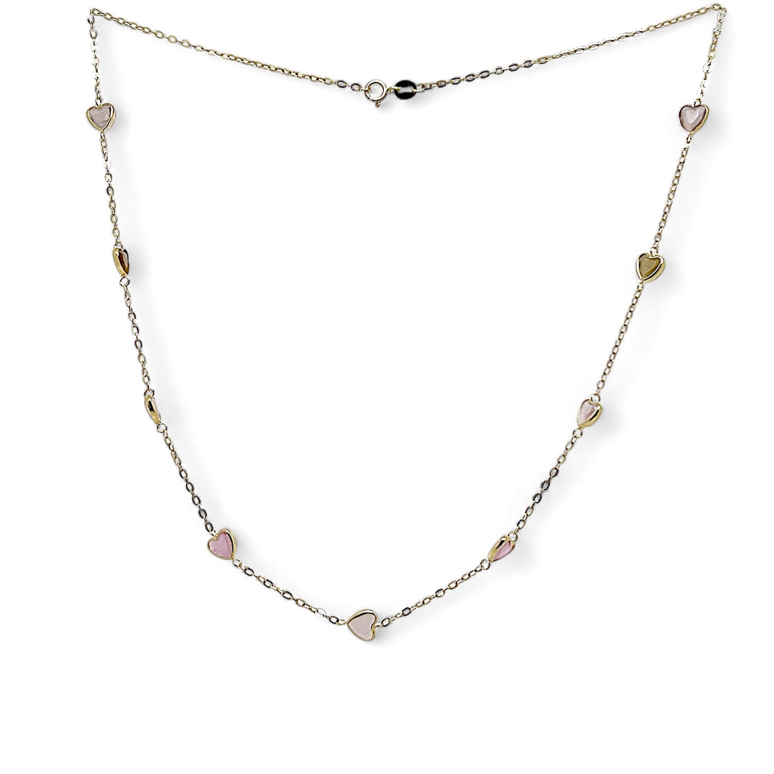 Collana girocollo catena con quarzi Art. MASGR22