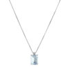 Girocollo acquamarina e diamanti GEMME Art. GI-1666-16-1