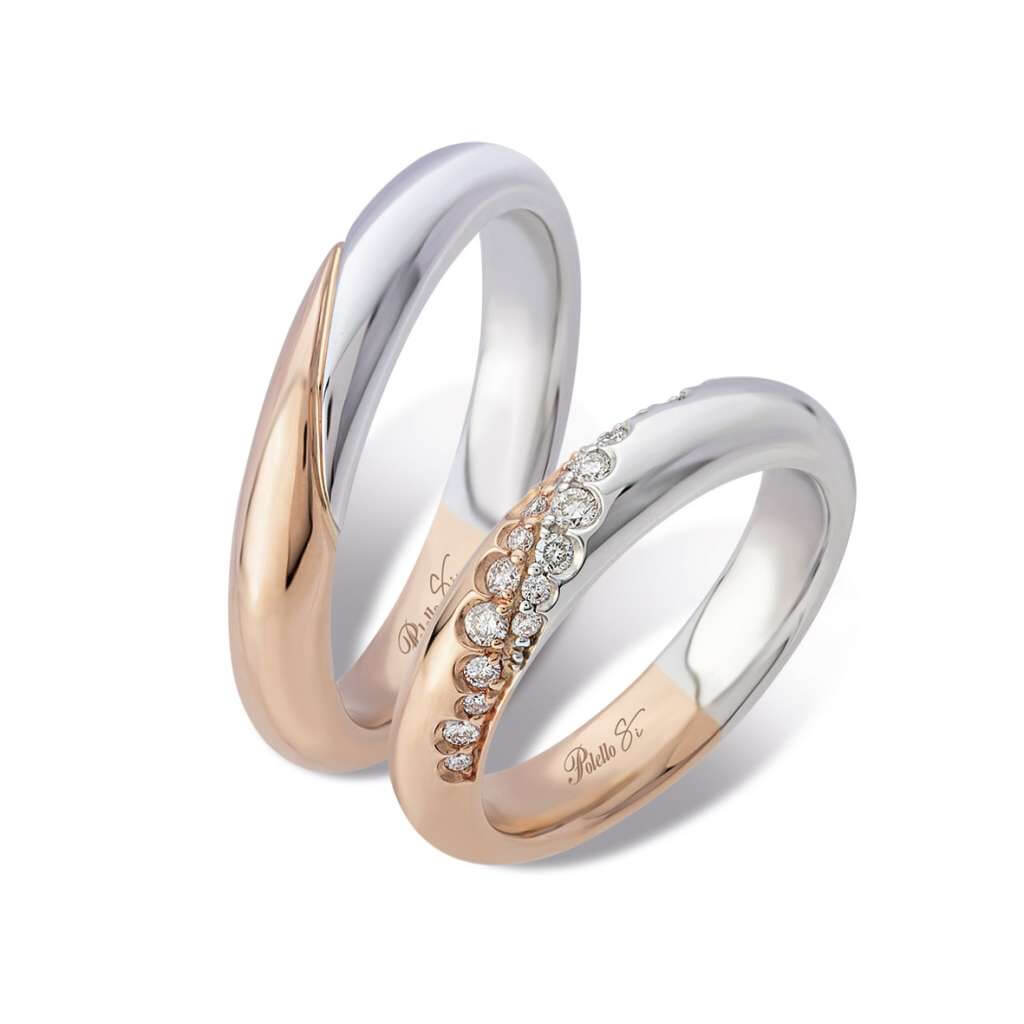 Fedi nuziali Polello Art. 3304DBR-3304UBR