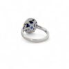 Anello zaffiro diamanti oro bianco BELLE EPOQUE art. ANZ1