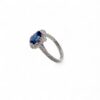 Anello zaffiro diamanti oro bianco BELLE EPOQUE art. ANZ1