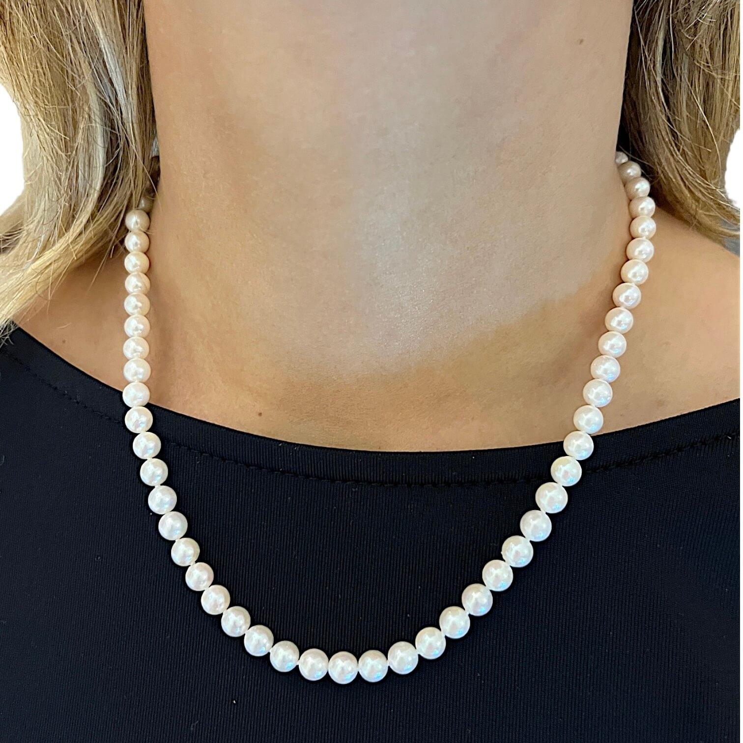 Akoya susta pearl necklace in gold Art. 40932
