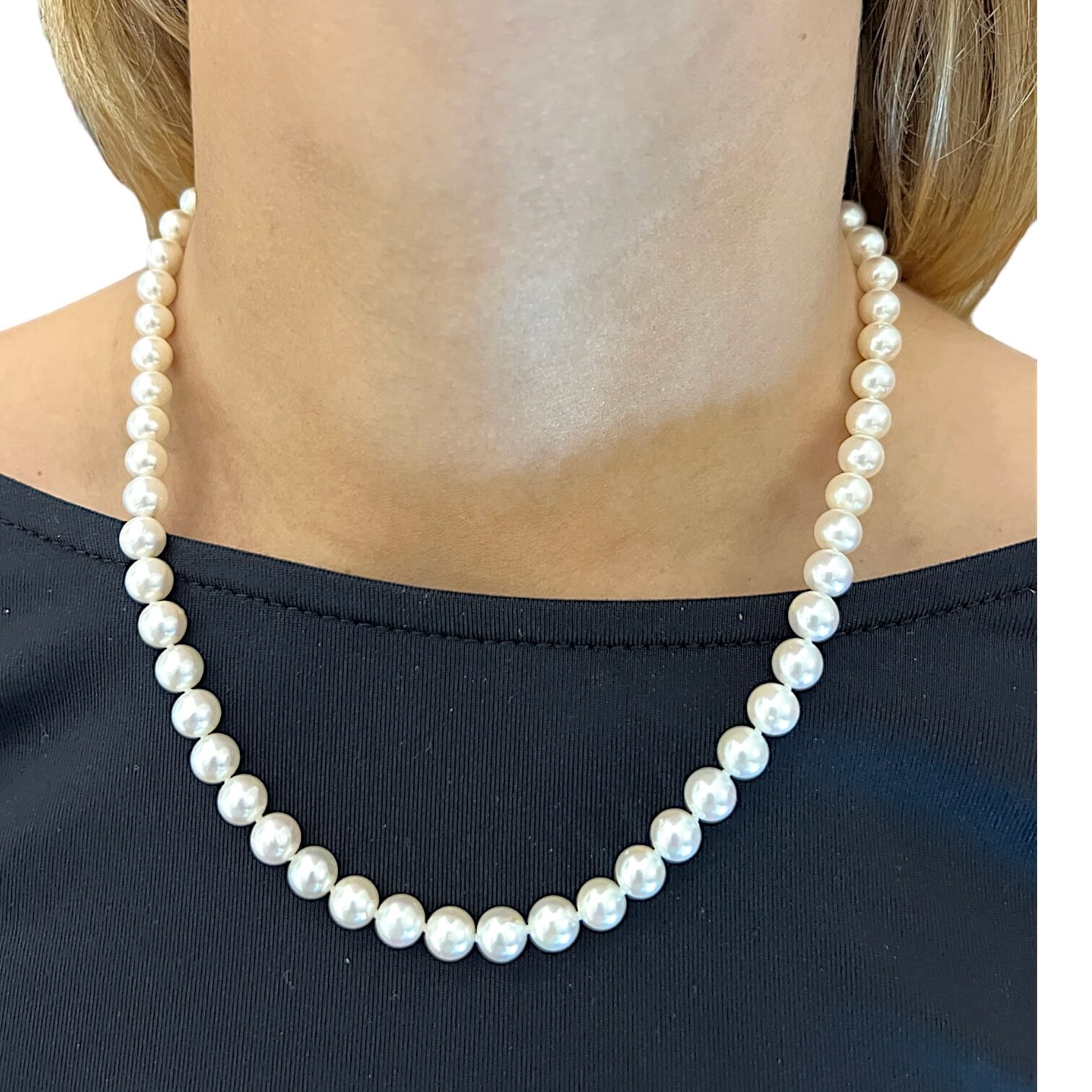 Akoya susta pearl necklace in gold Art. 60183