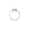 Solitaire ring with baguette diamonds art. R5087