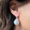Australian pearl earrings and diamonds art. PAOR1