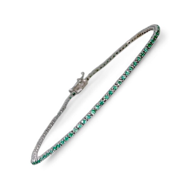 Bracciale tennis di smeraldi art. BR529