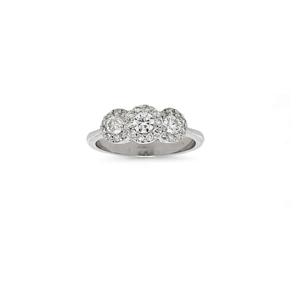 Anello trilogy oro e diamanti SETA Art. AN1275-2