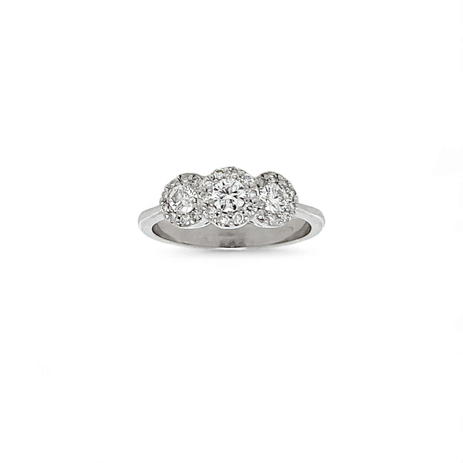 Anello trilogy oro e diamanti SETA Art. AN1275-2