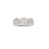 Anello trilogy pavè di diamanti SETA Art. R7019