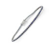 Bracciale tennis ZAFFIRI e oro art. BR525