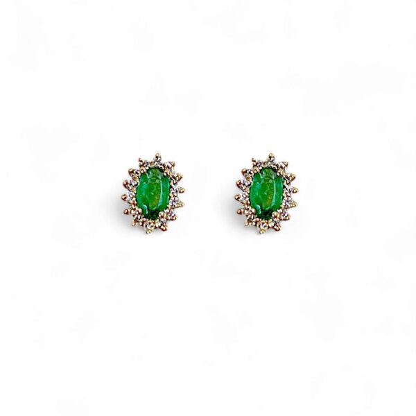 Orecchini smeraldi e diamanti BON TON Art.7699/OSG