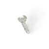 Anello solitario taglio smeraldo  oro bianco 750% ART. AN2015