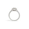 Anello solitario taglio smeraldo  oro bianco 750% ART. AN2015