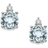 Aquamarine Earrings Gold Diamonds GEMS ART.OR1508-4