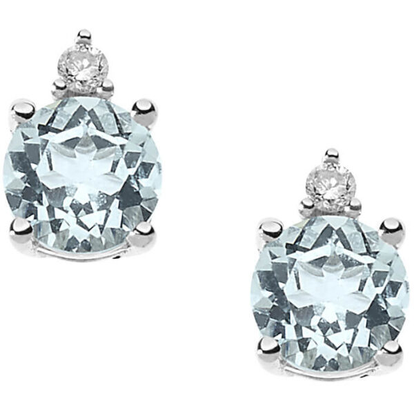 Aquamarine Earrings Gold Diamonds GEMS ART.OR1508-4