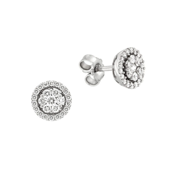 Gold and diamond light point earrings SETA Art. OR1380-2