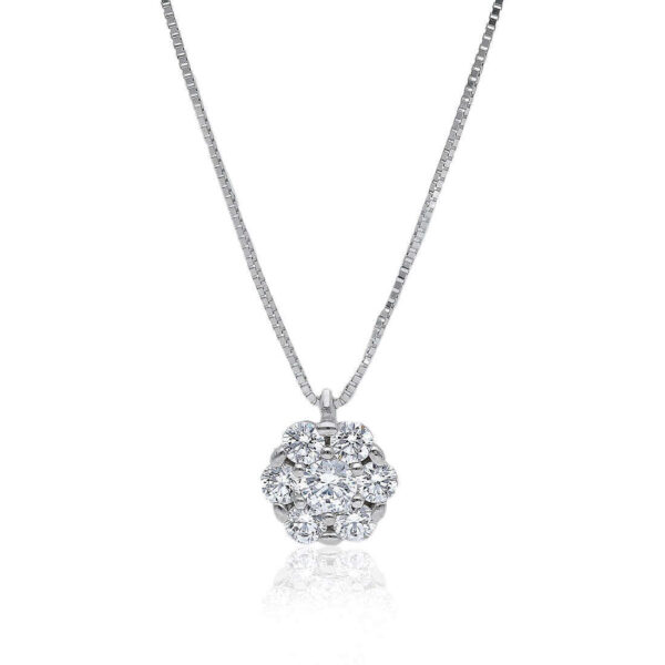 Girocollo punto luce con pavè di diamanti NARCISO art. CD202-3