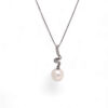 Girocollo con  pendente perla e diamanti art.CDP47-2