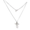 White gold 750% cross pendant and diamonds Art.CC1525