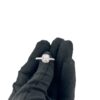Anello solitario oro bianco 750% diamante certificato GIA America Art.ANSOLCUSCINO1