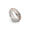 Filodellavita Classic 7 Fili in Argento 925, riviere in Oro Rosa 9kt e 16 Diamanti BROWN ART. AN327ARBT