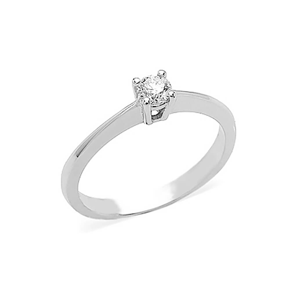 Anello solitario SOGNO diamanti in oro bianco  Art.AN2645-2
