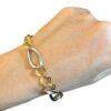 Bracciale a catena in oro giallo e bianco art. BRCAT8
