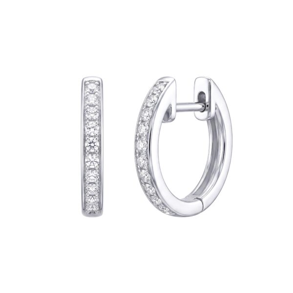 Orecchini a cerchio oro e diamanti Art. 9356915