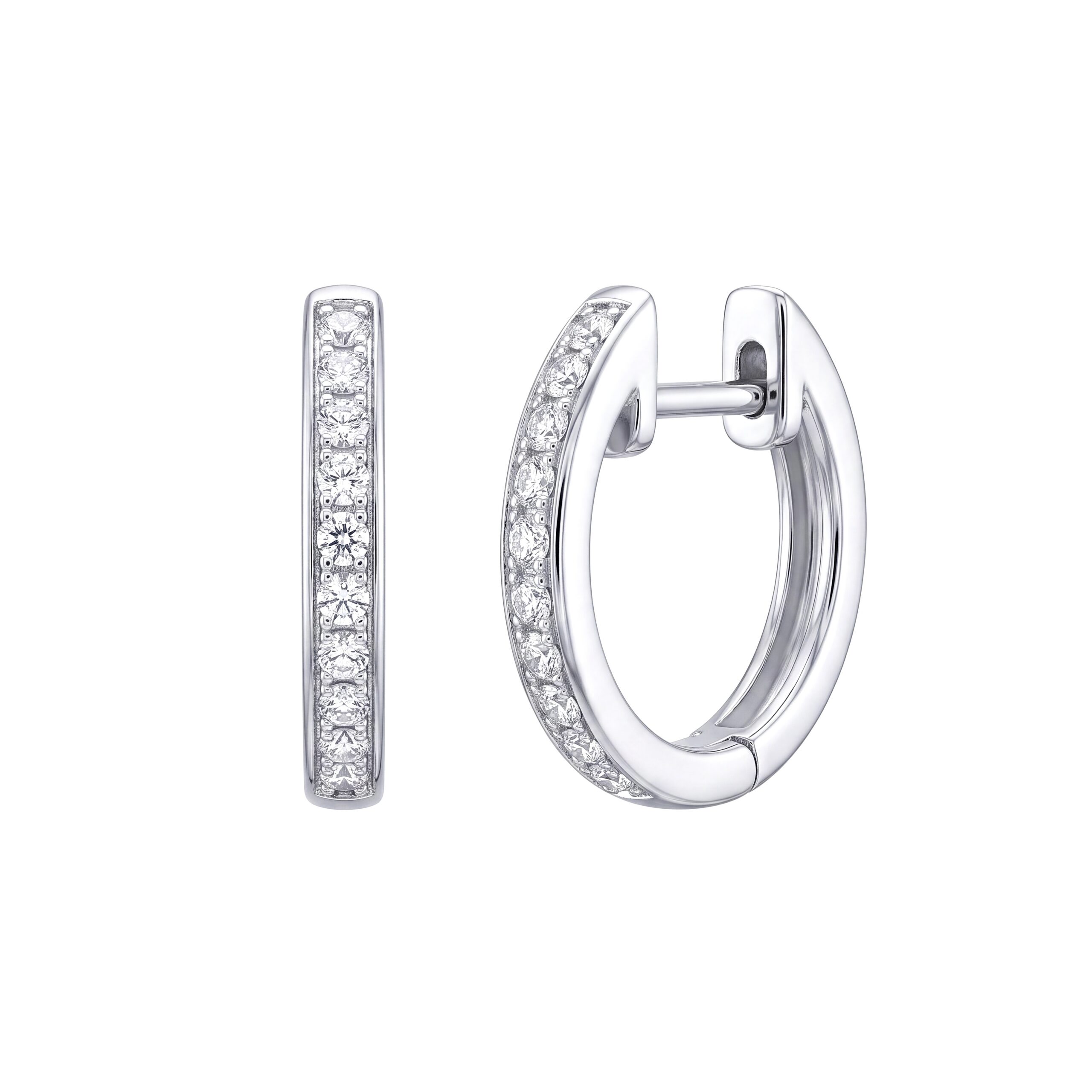 Orecchini a cerchio oro e diamanti Art. 9356915
