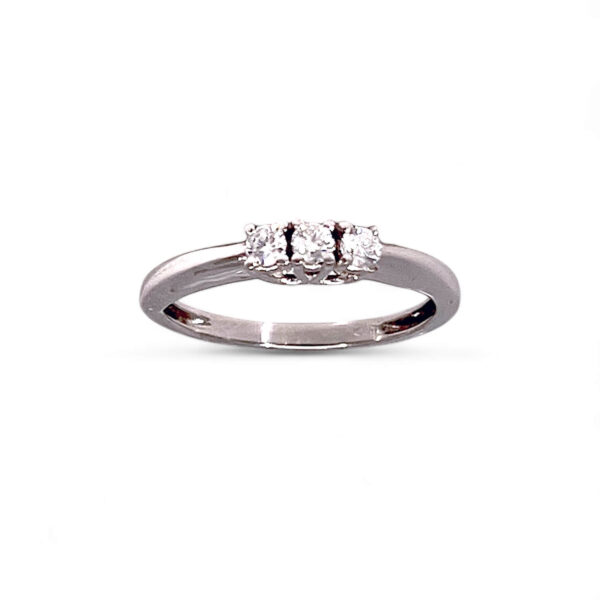 Anello trilogy oro 750% e diamanti DESIDERIO Art. AN2200