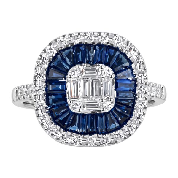 Anello in oro  zaffiro e diamanti BELLE EPOQUE art. 131317