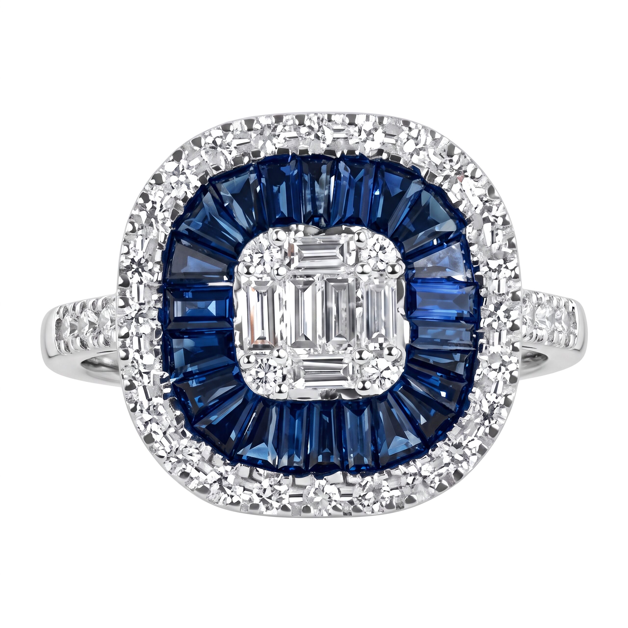 Anello in oro  zaffiro e diamanti BELLE EPOQUE art. 131317