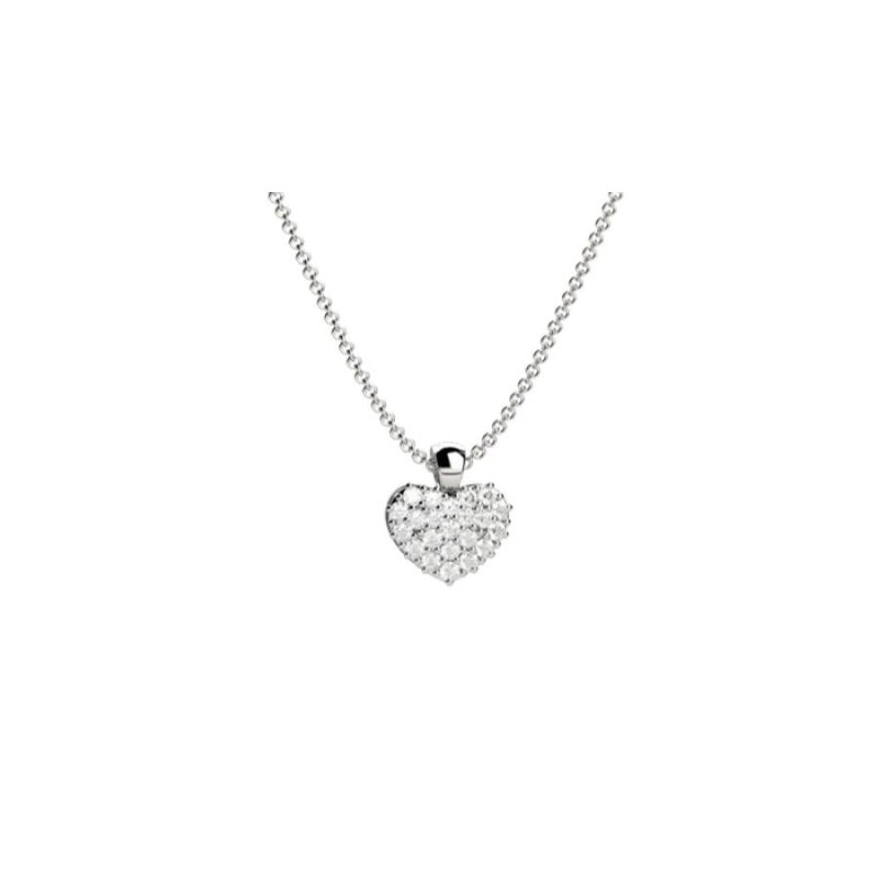 Pendente cuore di diamanti in oro DESIDERIO art.CD1176
