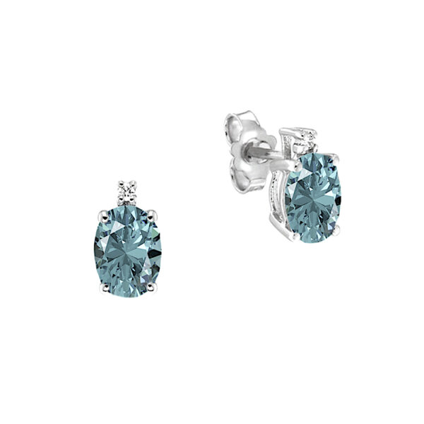 Orecchini Acquamarina Oro e Diamanti GEMME Art. OR-0588-16