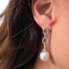 750% Australian pearl and diamond gold earrings Art. ORP275