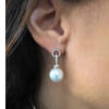 Earrings of pearls and diamonds art.ORP239