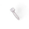 Anello solitario oro bianco 750% diamante certificato GIA America Art.ANSOL445