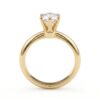 Anello solitario oro giallo  18KT diamanti IGI  Art. ANSOLR01