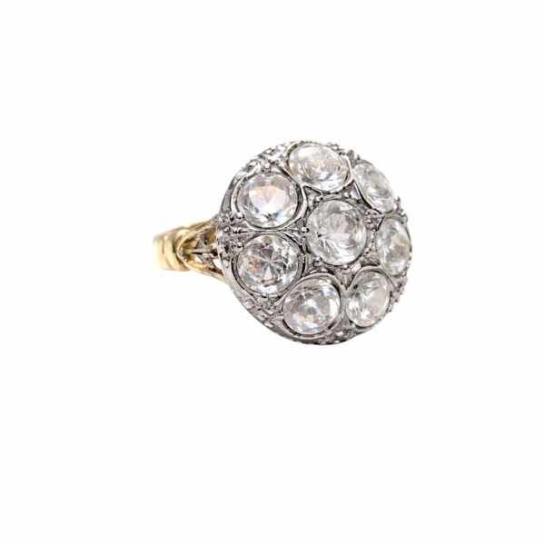 Anello toppa oro giallo e diamanti art. TOPAN02
