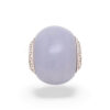 Anello diamanti con pietra  Calcedonio art. ANCL01